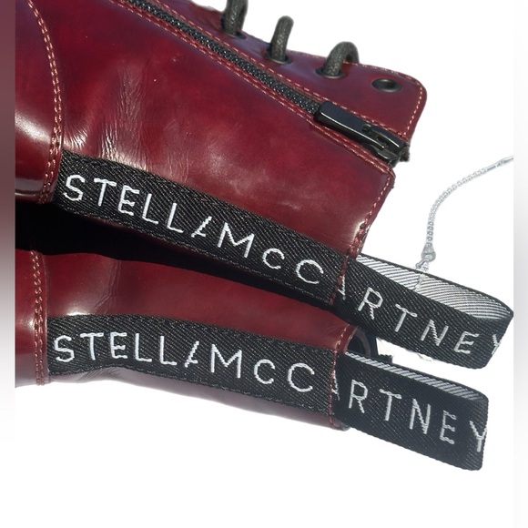 Stella McCartney Trace Brushoff Lace Up Booties - Plum. Size 36 - Picture 8 of 12